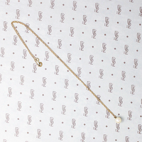 Classic Pearl Solitaire Pendant on Gold Chain