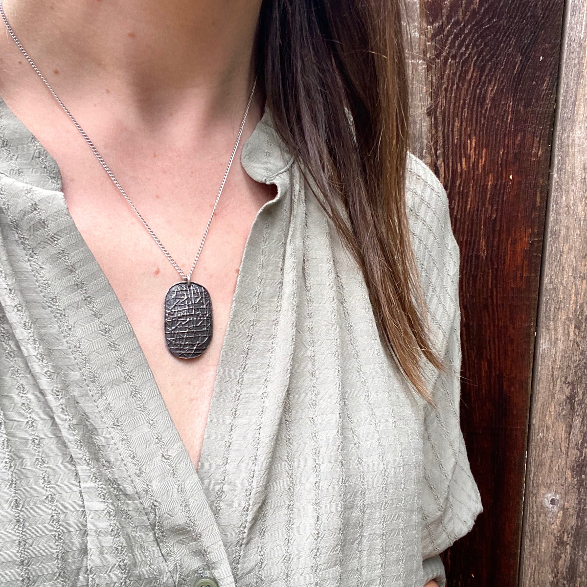 Tactile Knutson Studio Piece Sterling Silver Pendant
