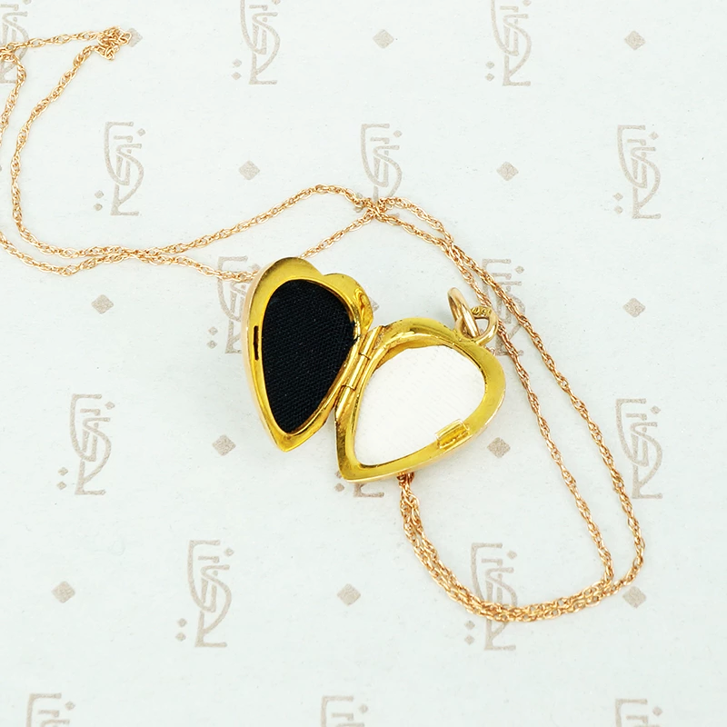 15ct Rose Gold Heart Locket