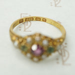 Pristine 15ct Gem Set Ring c1872