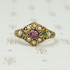 Pristine 15ct Gem Set Ring c1872