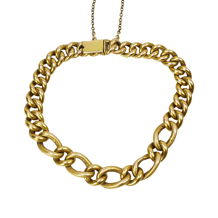 Timeless Gold Curb Link Bracelet Elevated Design - Gem Set Love