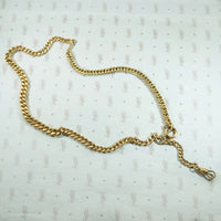 Married Curb Chains Hook and Bolt Ring Necklace by AI