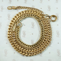 Married Curb Chains Hook and Bolt Ring Necklace by AI