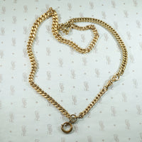 Married Curb Chains Hook and Bolt Ring Necklace by AI