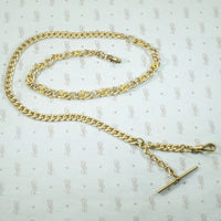 Fancy Curb Link T-Bar and Hook Necklace by AI