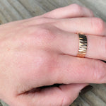 Mid Mod 1960's Geometric Rose Gold Band