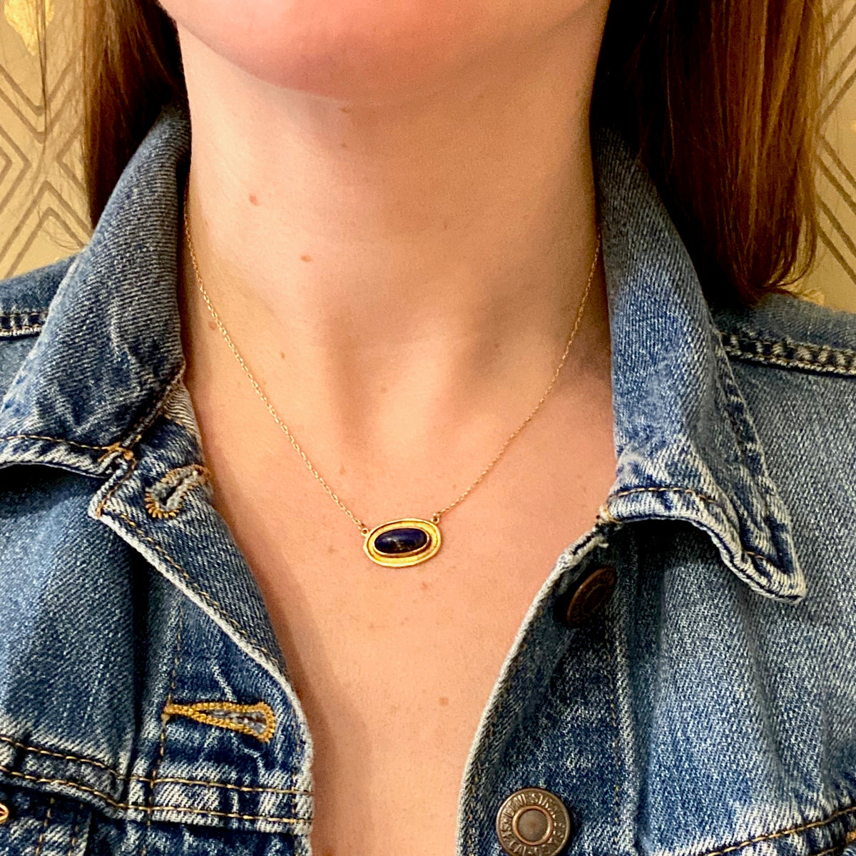 Lapis Lazuli & Gold Conversion Necklace