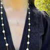 Lucky Mid Century Gold & Diamond Horseshoe Necklace