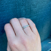 Adorable Vintage Buckle Side Diamond Band
