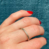 Vintage "Loyal" Band in White Gold