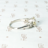 1.71 oec diamond platinum engagement ring