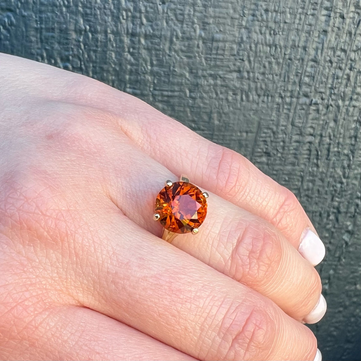 Frozen Honey Citrine & Gold Cocktail Ring