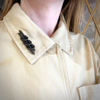 Victorian Vulcanite Brooch