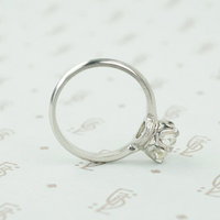 alternate view old euro 1.77 ct diamond solitaire in platinum