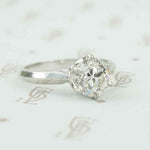 old euro 1.77 ct diamond solitaire in platinum