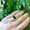 Lapis Cabochon Yellow Gold Ring