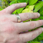 Classic 1970s Men's Diamond & Gold Band