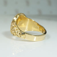 Georgian Golden Flowers and Amethyst Ring