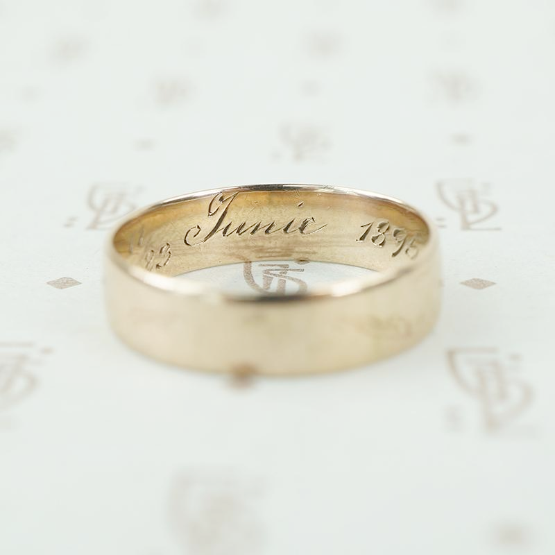 Antique Wedding Band 1895