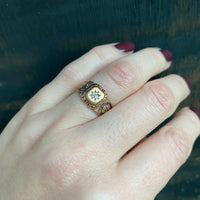 Flowers and Star OMC Diamond Ring