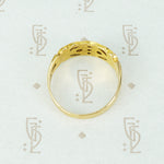 English 18k Gold OMC Diamond Band