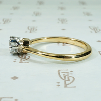 Ideal Antique Diamond Solitaire Engagement Ring