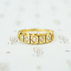 english 18k 5 omc diamond band