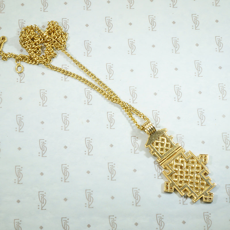 Heavy 18k Vintage Coptic Cross