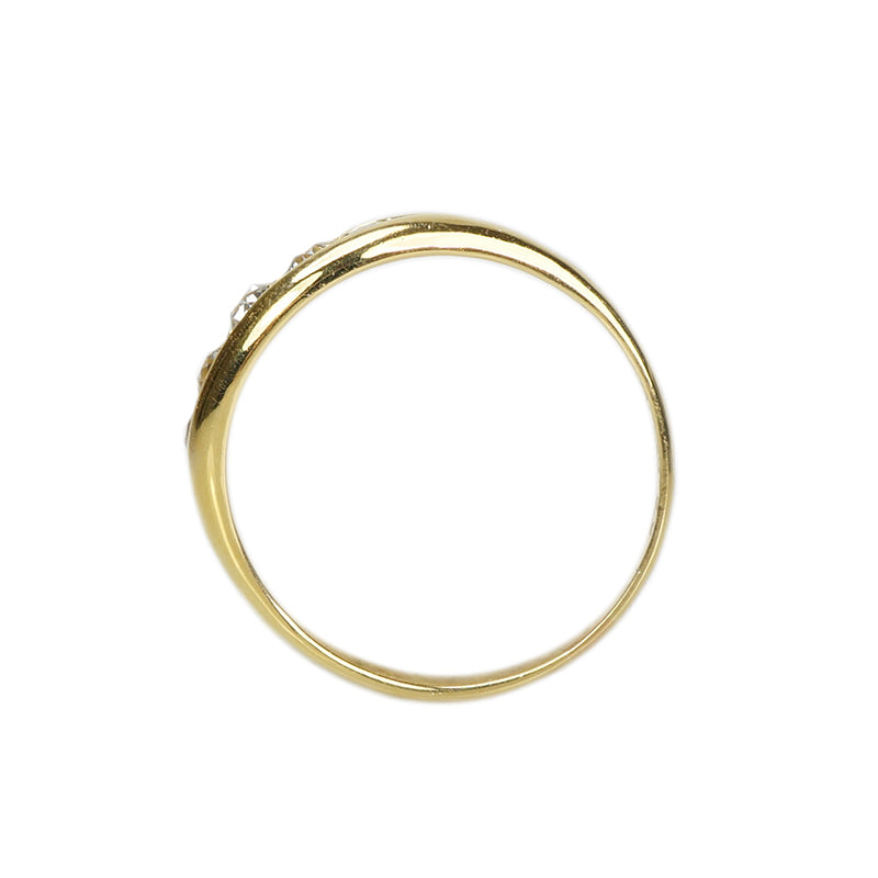 Mid 19th c Old Mine Cut Diamond Band