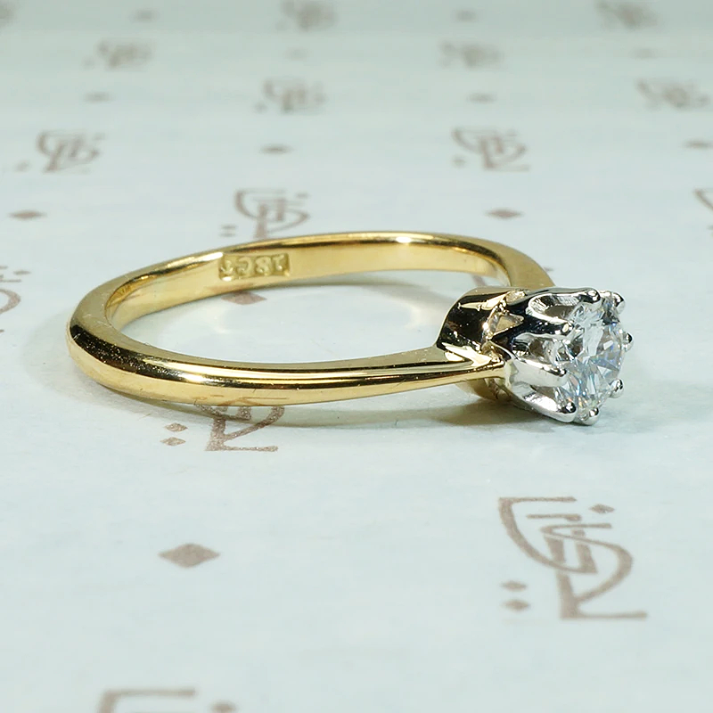 Ideal Antique Diamond Solitaire Engagement Ring