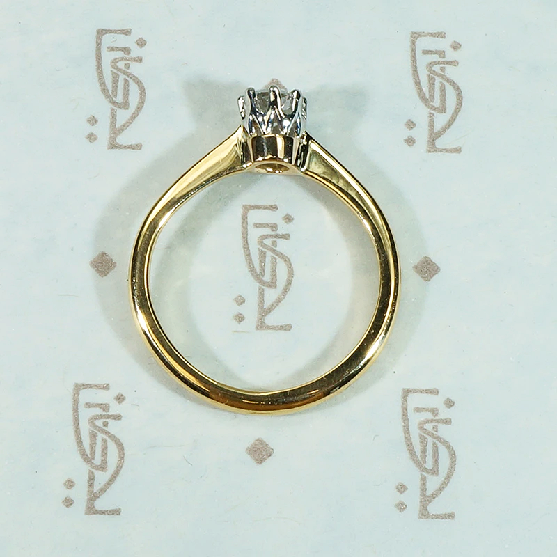 Ideal Antique Diamond Solitaire Engagement Ring