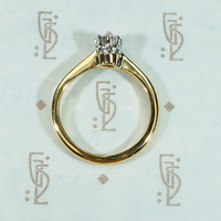 Ideal Antique Diamond Solitaire Engagement Ring