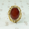 Brutalist 1960's 18k Gold Reversable Ring