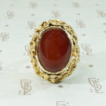 Brutalist 1960's 18k Gold Reversable Ring