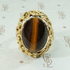 Brutalist 1960's 18k Gold Reversable Ring