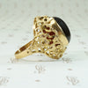Brutalist 1960's 18k Gold Reversable Ring