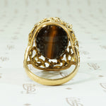 Brutalist 1960's 18k Gold Reversable Ring