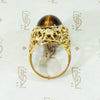 Brutalist 1960's 18k Gold Reversable Ring