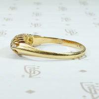 Beautiful Bloom An 18k Antique English OMC Diamond Band