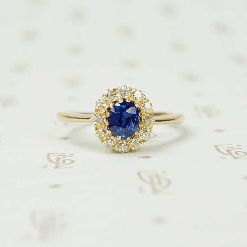 Stunning Oval Sapphire Surrounded by OMC Diamonds