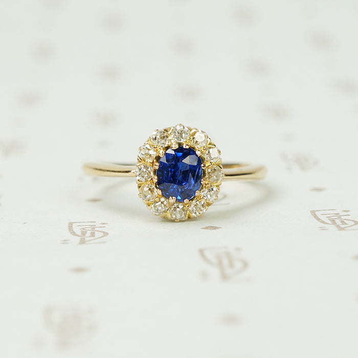 Stunning Oval Sapphire Surrounded by OMC Diamonds