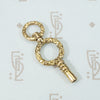 18k yellow gold georgian watch key