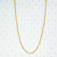 18k yellow gold wheat chain