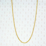 18k yellow gold wheat chain