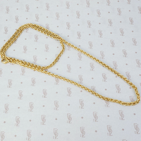 Heavy Vintage 1970's 18k Gold Chain