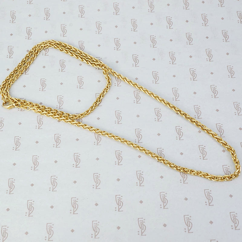 Heavy Vintage 1970's 18k Gold Chain