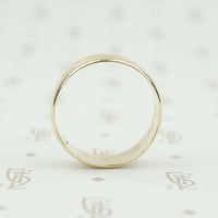 14k wide wedding band dated 1920 side
