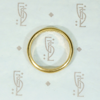 Vintage 18k Gold Wedding Band with Sweet Engraving