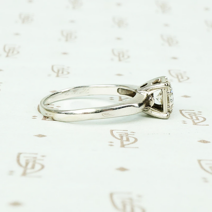 Vintage 1/2 Carat White Gold Solitaire